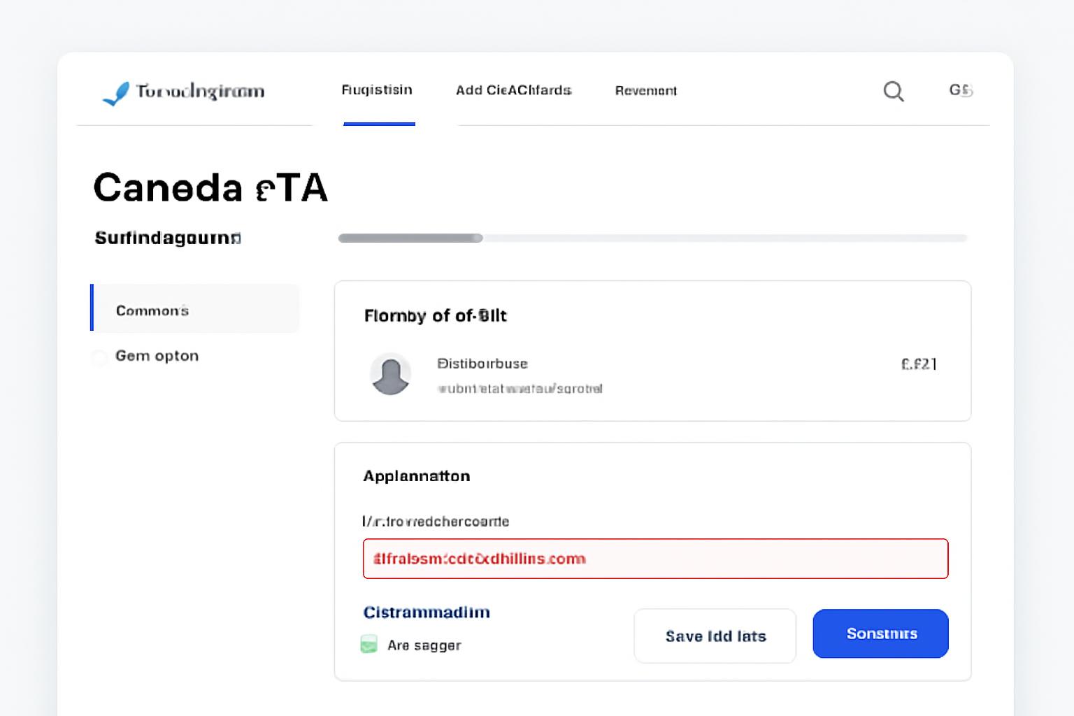 Mockup of a LiveMigrate dashboard with application progress and reusable traveler profile